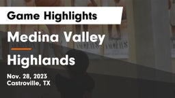 Medina Valley  vs Highlands  Game Highlights - Nov. 28, 2023