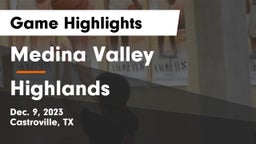 Medina Valley  vs Highlands  Game Highlights - Dec. 9, 2023