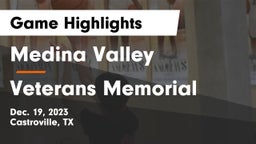 Medina Valley  vs Veterans Memorial Game Highlights - Dec. 19, 2023