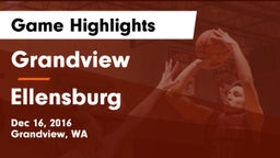 Grandview  vs Ellensburg  Game Highlights - Dec 16, 2016
