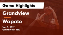 Grandview  vs Wapato  Game Highlights - Jan 3, 2017