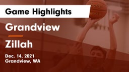 Grandview  vs Zillah  Game Highlights - Dec. 14, 2021