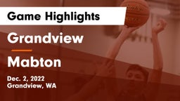 Grandview  vs Mabton  Game Highlights - Dec. 2, 2022