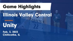 Illinois Valley Central  vs Unity  Game Highlights - Feb. 3, 2023