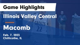 Illinois Valley Central  vs Macomb  Game Highlights - Feb. 7, 2023