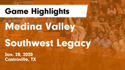 Medina Valley  vs Southwest Legacy  Game Highlights - Jan. 28, 2020