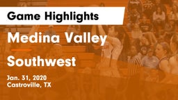 Medina Valley  vs Southwest  Game Highlights - Jan. 31, 2020