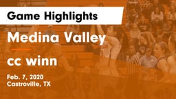 Medina Valley  vs cc winn Game Highlights - Feb. 7, 2020