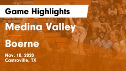 Medina Valley  vs Boerne  Game Highlights - Nov. 10, 2020