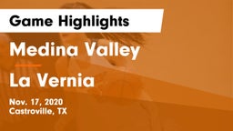 Medina Valley  vs La Vernia  Game Highlights - Nov. 17, 2020