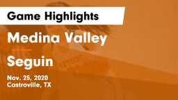 Medina Valley  vs Seguin  Game Highlights - Nov. 25, 2020