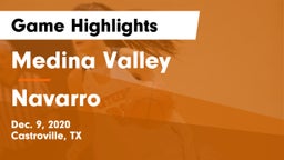 Medina Valley  vs Navarro  Game Highlights - Dec. 9, 2020