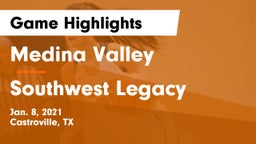 Medina Valley  vs Southwest Legacy  Game Highlights - Jan. 8, 2021