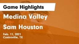 Medina Valley  vs Sam Houston  Game Highlights - Feb. 11, 2021