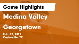 Medina Valley  vs Georgetown  Game Highlights - Feb. 20, 2021
