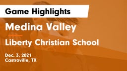 Medina Valley  vs Liberty Christian School  Game Highlights - Dec. 3, 2021