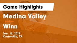 Medina Valley  vs Winn  Game Highlights - Jan. 18, 2022