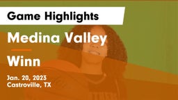 Medina Valley  vs Winn  Game Highlights - Jan. 20, 2023