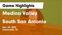 Medina Valley  vs South San Antonio  Game Highlights - Jan. 24, 2023