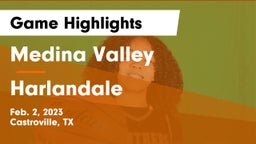 Medina Valley  vs Harlandale  Game Highlights - Feb. 2, 2023
