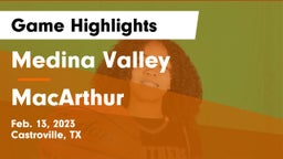 Medina Valley  vs MacArthur  Game Highlights - Feb. 13, 2023