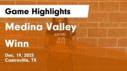Medina Valley  vs Winn  Game Highlights - Dec. 19, 2023