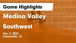 Medina Valley  vs Southwest  Game Highlights - Jan. 2, 2024