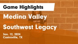 Medina Valley  vs Southwest Legacy  Game Highlights - Jan. 12, 2024