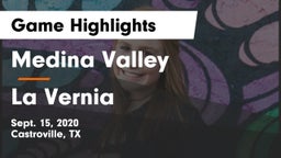 Medina Valley  vs La Vernia  Game Highlights - Sept. 15, 2020
