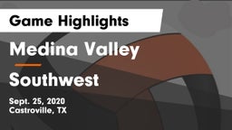 Medina Valley  vs Southwest  Game Highlights - Sept. 25, 2020
