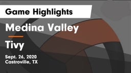 Medina Valley  vs Tivy  Game Highlights - Sept. 26, 2020