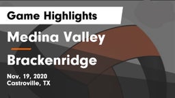 Medina Valley  vs Brackenridge  Game Highlights - Nov. 19, 2020