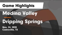 Medina Valley  vs Dripping Springs  Game Highlights - Nov. 24, 2020