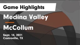 Medina Valley  vs McCollum  Game Highlights - Sept. 14, 2021