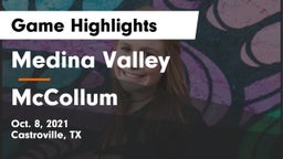 Medina Valley  vs McCollum  Game Highlights - Oct. 8, 2021