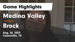 Medina Valley  vs Brock  Game Highlights - Aug. 26, 2022