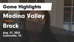 Medina Valley  vs Brock  Game Highlights - Aug. 27, 2022