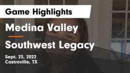 Medina Valley  vs Southwest Legacy  Game Highlights - Sept. 23, 2022