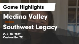 Medina Valley  vs Southwest Legacy  Game Highlights - Oct. 18, 2022