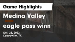 Medina Valley  vs eagle pass winn Game Highlights - Oct. 25, 2022