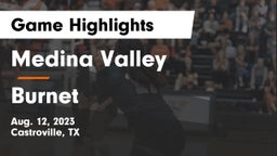 Medina Valley  vs Burnet  Game Highlights - Aug. 12, 2023