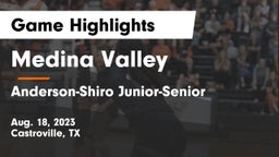 Medina Valley  vs Anderson-Shiro Junior-Senior  Game Highlights - Aug. 18, 2023