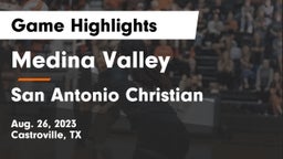 Medina Valley  vs San Antonio Christian  Game Highlights - Aug. 26, 2023