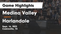 Medina Valley  vs Harlandale  Game Highlights - Sept. 16, 2023