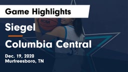 Siegel  vs Columbia Central Game Highlights - Dec. 19, 2020