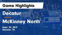 Decatur  vs McKinney North  Game Highlights - Sept. 24, 2019
