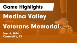 Medina Valley  vs Veterans Memorial Game Highlights - Jan. 4, 2024