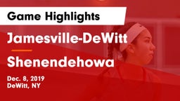 Jamesville-DeWitt  vs Shenendehowa  Game Highlights - Dec. 8, 2019