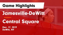 Jamesville-DeWitt  vs Central Square  Game Highlights - Dec. 17, 2019