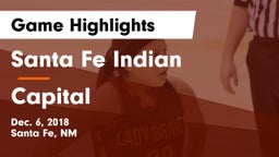 Santa Fe Indian  vs Capital  Game Highlights - Dec. 6, 2018